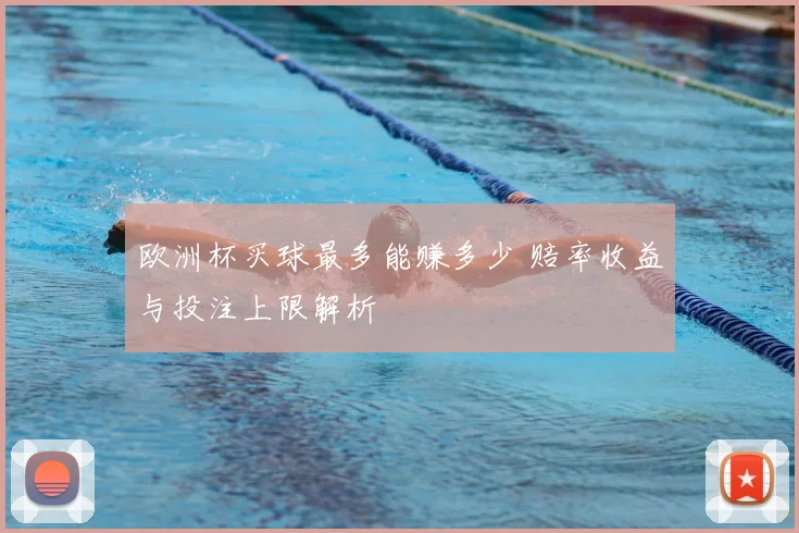 欧洲杯买球最多能赚多少 赔率收益与投注上限解析